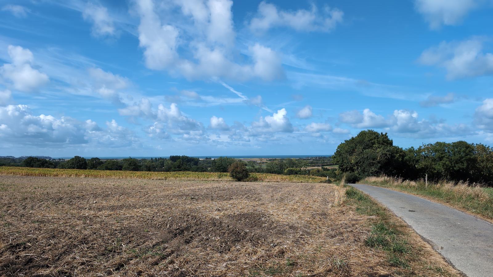 Vue sur le littoral…