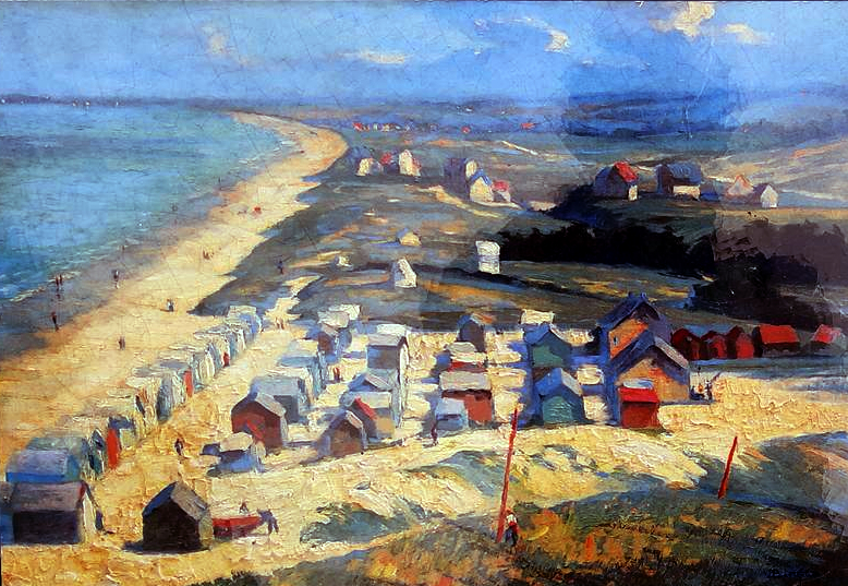 Jullouville aquarelle de Jacques Berthelier