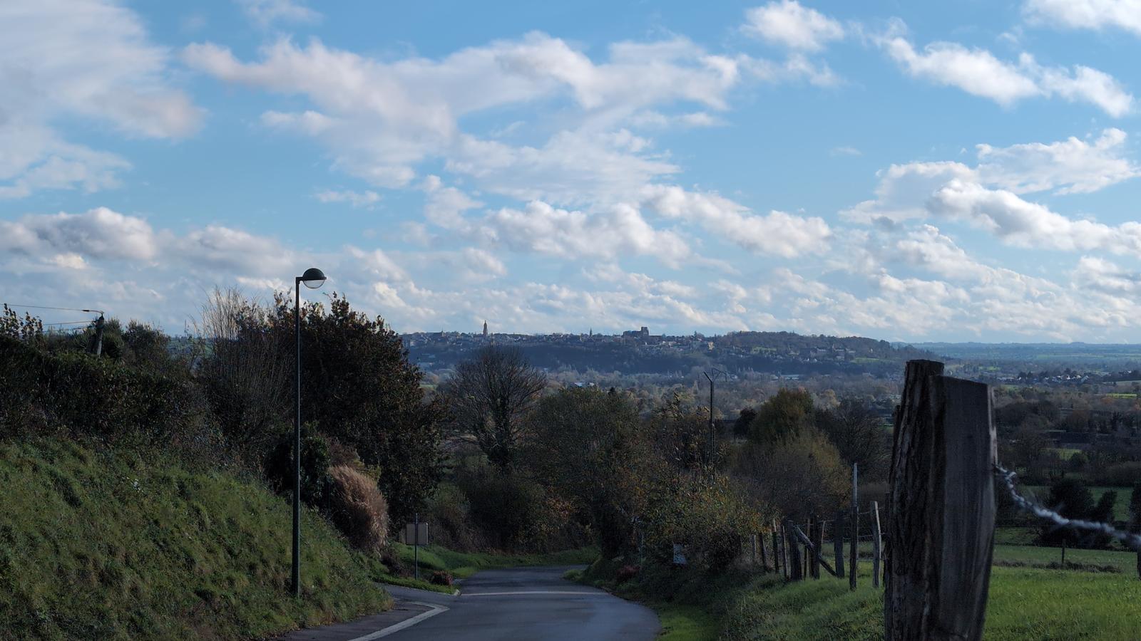 Vue sur Avranches et le Mont Saint-Michel